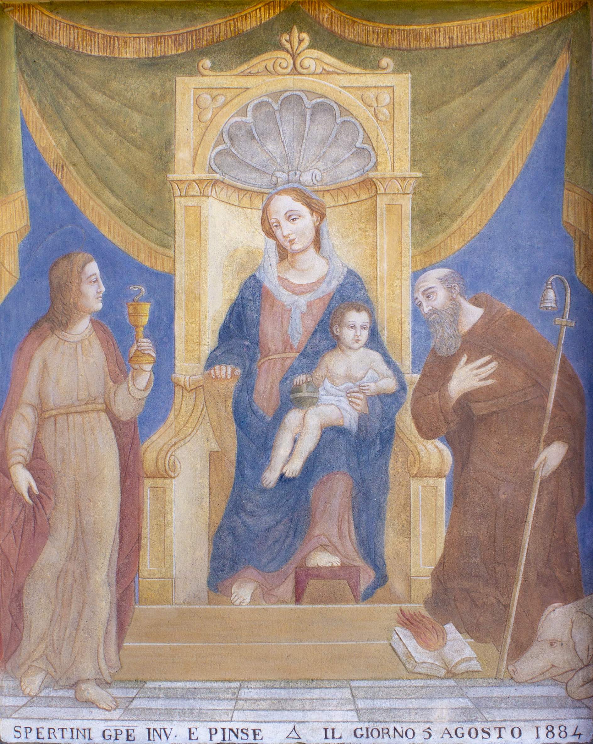 Madonna col Bambino e Santi di Spertini, 1884